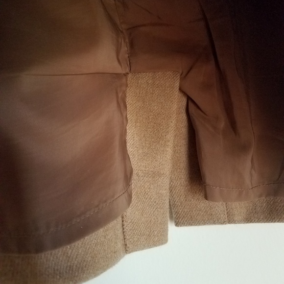 J Crew No.2 double-serge wool skirt, 00P, camel - Picture 6 of 8